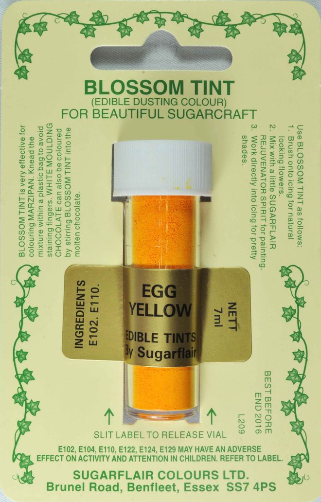 Sugarflair Edible Dusting Colour Egg Yellow image 0